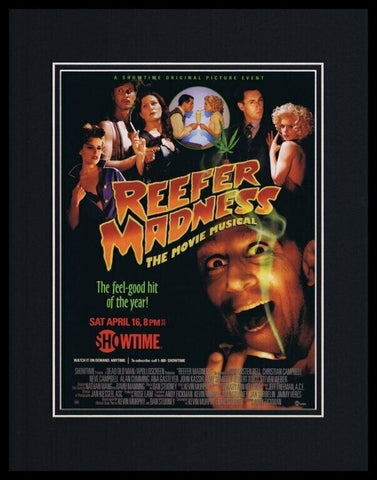 Reefer Madness 2005 Framed 11x14 ORIGINAL Vintage Advertisement Kristen Bell