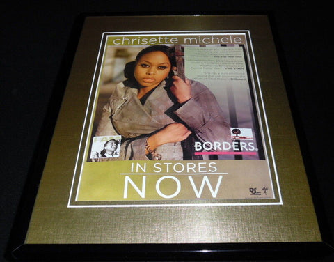 Chrisette Michele I Am 2007 Framed 11x14 ORIGINAL Vintage Advertisement 