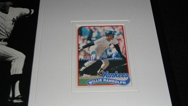 Willie Randolph Signed Framed 11x17 Photo Display Yankees Pirates