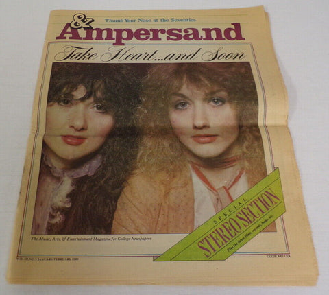 ORIGINAL Vintage 1980 Ampersand Magazine Heart Waylon Jennings Beatles Bo Derek