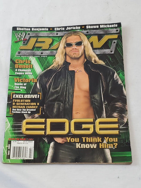 EDGE Signed 2004 WWE Raw Magazine