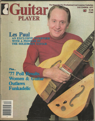 Guitar Player Magazine ORIGINAL Vintage Dec 1977 Les Paul 