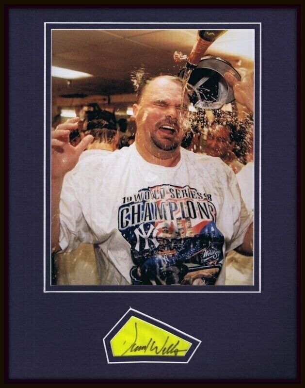 David Wells Signed Framed 11x14 Photo Display NY Yankees World Series