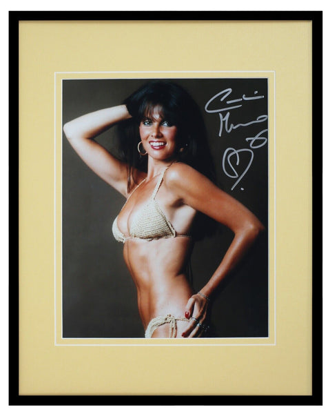 Caroline Munro Signed Framed 11x14 Photo AW James Bond Spy Who Loved Me