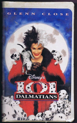 101 Dalmatians ORIGINAL Vintage VHS Clamshell Edition Disney Glenn Close