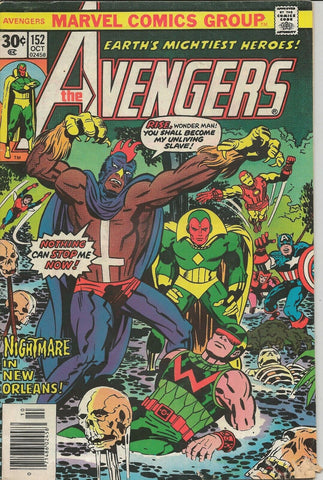 Avengers #152 ORIGINAL Vintage 1975 Marvel Comics 1st Black Talon