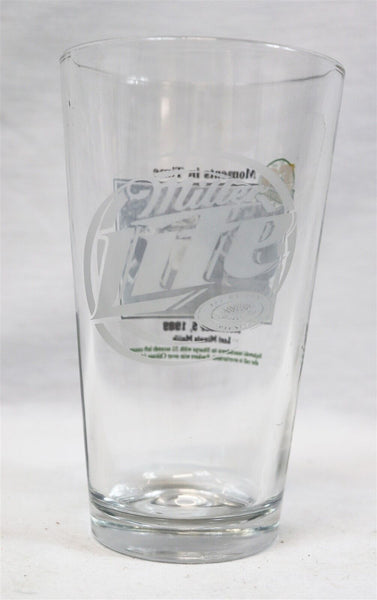 1989 Green Bay Packers Lambeau Field 50th Anniversary Miller Lite Beer Glass