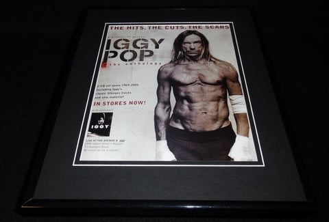 Iggy Pop 2005 Anthology Framed 11x14 ORIGINAL Vintage Advertisement