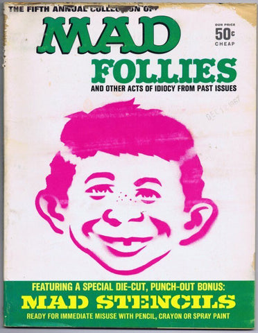 ORIGINAL Vintage 1967 5th Annual Mad Magazine Follies #5 (no stencils)