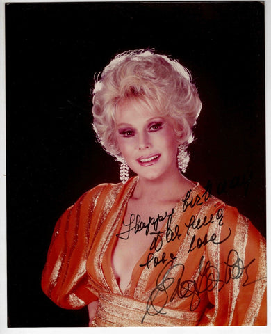 Eva Gabor Signed 8x10 Photo JSA Green Acres Rescuers Aristocrats Match Game O