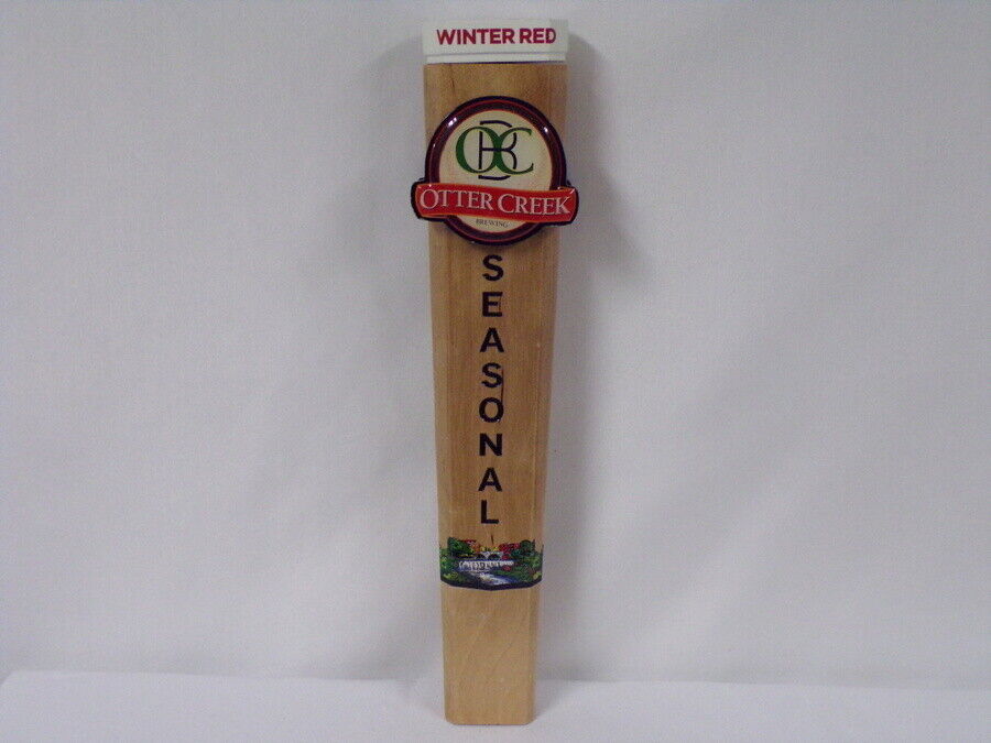 ORIGINAL Otter Creek Brewing Winter Red Beer Tap Handle