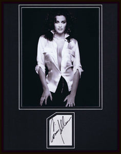 Connie Sellecca Signed Framed 11x14 Photo Display JSA Hotel