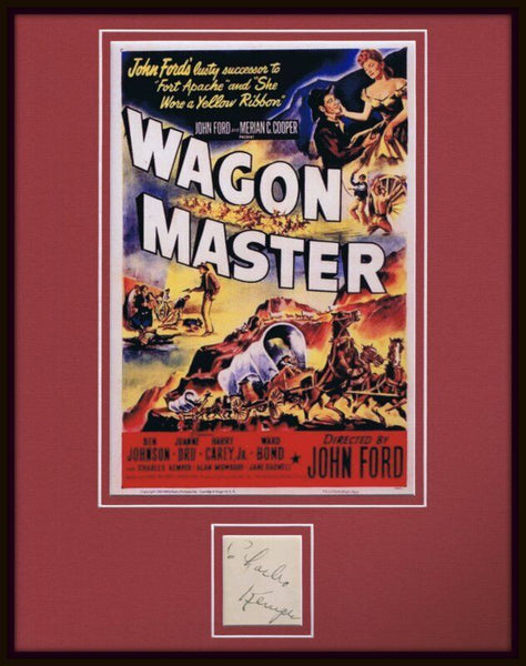 Charles Kemper Signed Framed 11x14 Wagon Master Poster Display