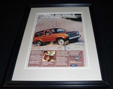 1984 Ford Bronco Framed 11x14 ORIGINAL Vintage Advertisement 