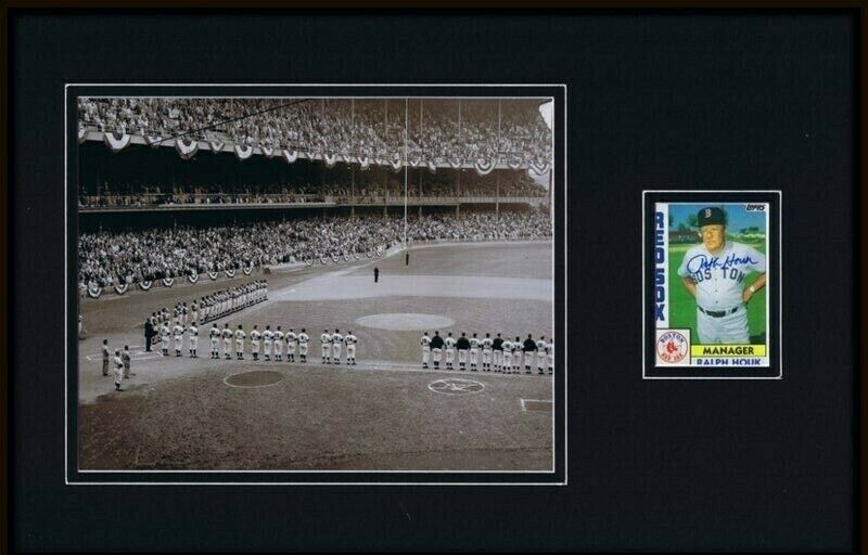 Ralph Houk Signed Framed 11x17 Photo Display 1961 World Series Yankees