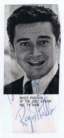 Regis Philbin Signed Vintage Photo JSA COA