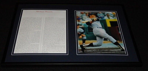 Mickey Mantle New York Yankees Framed 12x18 Photo Display