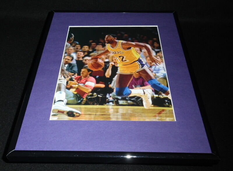 Magic Johnson Framed 11x14 Photo Display LA Lakers