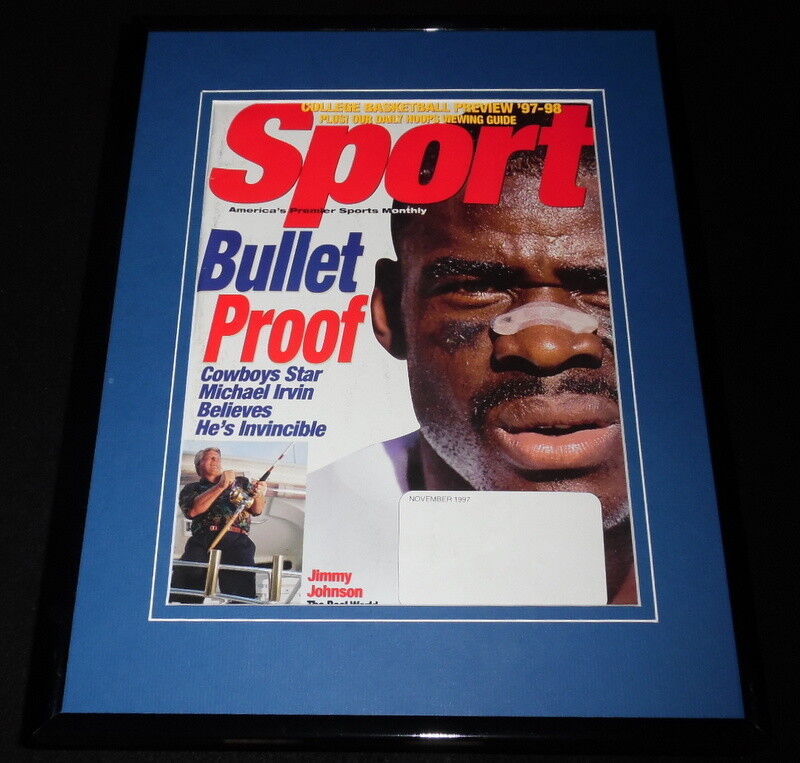 Michael Irvin Framed 11x14 ORIGINAL 1997 Sport Magazine Cover Cowboys