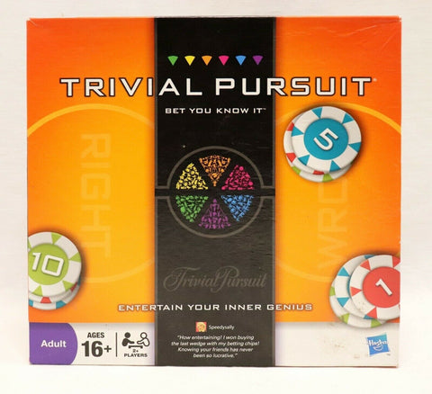 ORIGINAL Vintage 2009 Trivial Pursuit Bet You Know It Trivia Board Game  