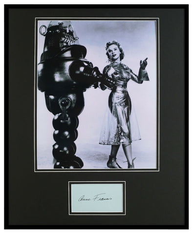 Anne Francis Signed Framed Forbidden Planet 16x20 Photo Display JSA