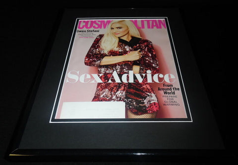 Gwen Stefani Framed 11x14 ORIGINAL 2016 Cosmopolitan Magazine Cover No Doubt