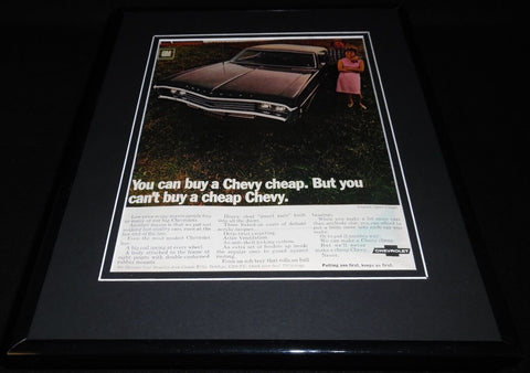 1969 Can't Buy a Cheap Chevy Framed 11x14 ORIGINAL Vintage Advertisement