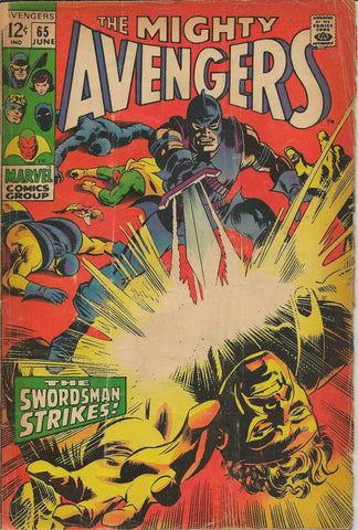 Avengers #65 ORIGINAL Vintage 1969 Marvel Comics Swordsman