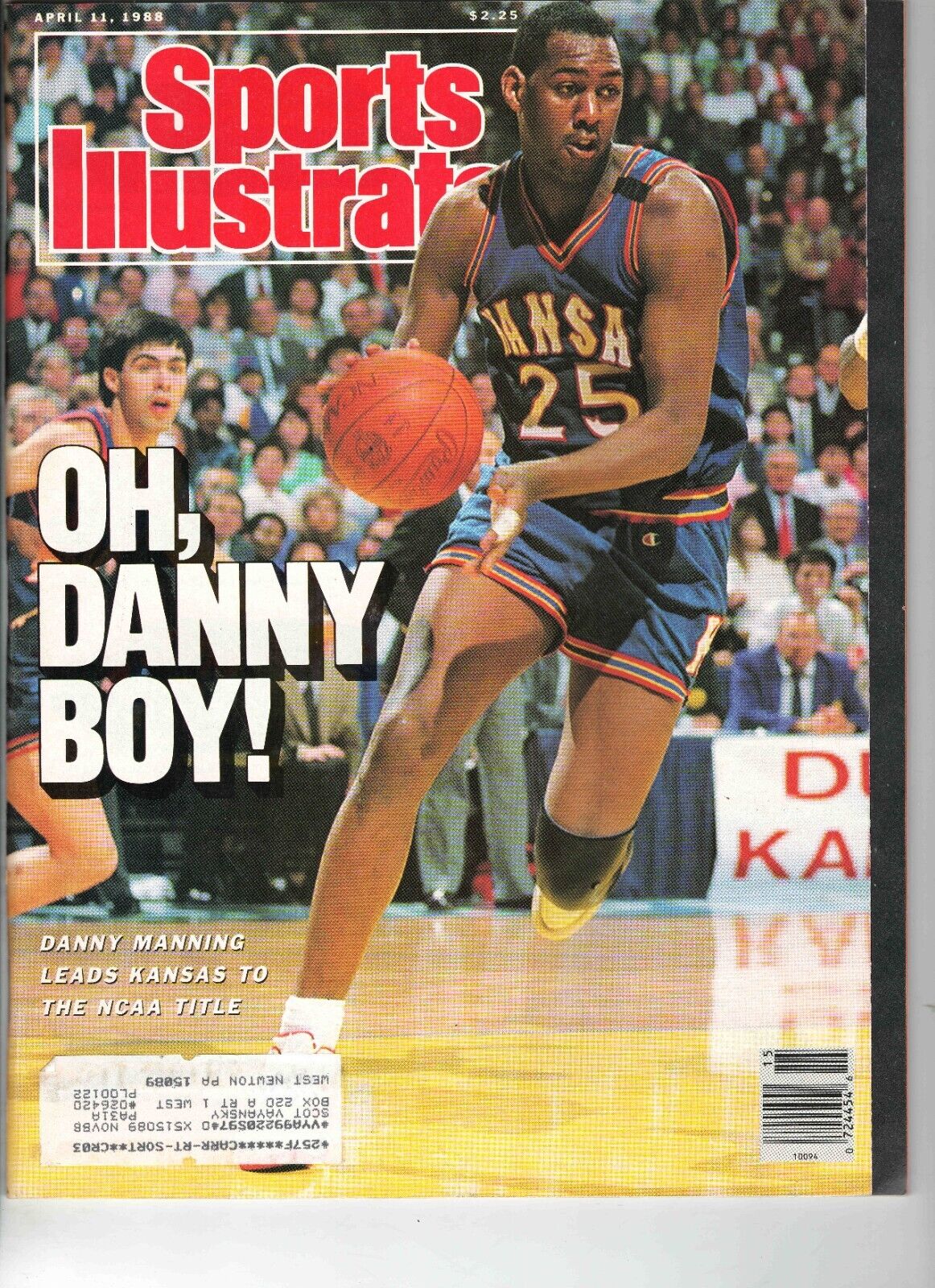 Apr 11 1988 Sports Illustrated Magazine Danny Manning Kansas