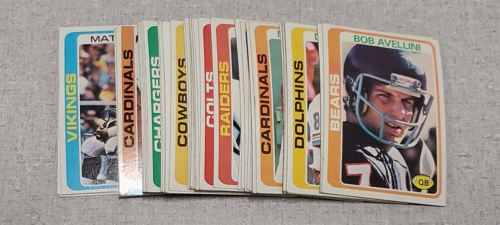 1978 Topps Football Starter Set Lot 92/528 17% Complete