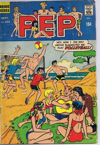 Pep #233 ORIGINAL Vintage 1969 Archie Comics GGA Bikini Cover