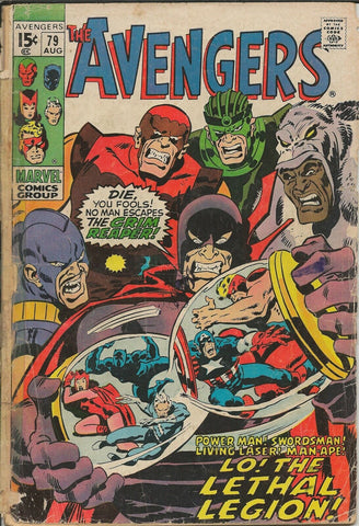 Avengers #79 ORIGINAL Vintage 1970 Marvel Comics Lethal Legion