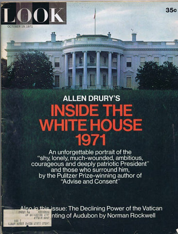 ORIGINAL Vintage Look Magazine October 19 1971 The White House