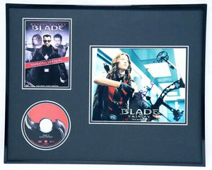 Jessica Biel Signed Framed 16x20 Blade DVD & Photo Display JSA