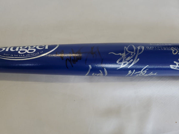 SIGNED TNA Impact Wrestling Baseball Bat 16 Autos 2014 World Tour Washington PA