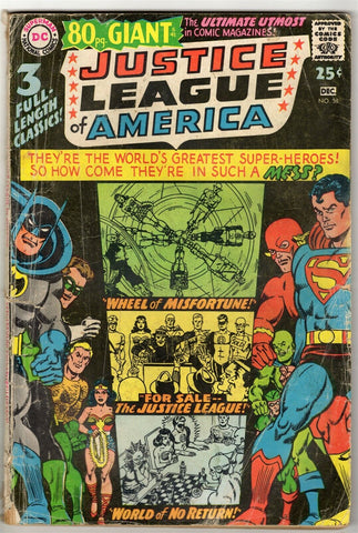 Justice League of America #58 ORIGINAL Vintage 1967 DC Comics Superman Batman