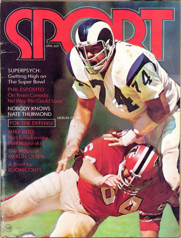 VINTAGE Jan 1973 Sport Magazine Merlin Olsen Phil Esposito