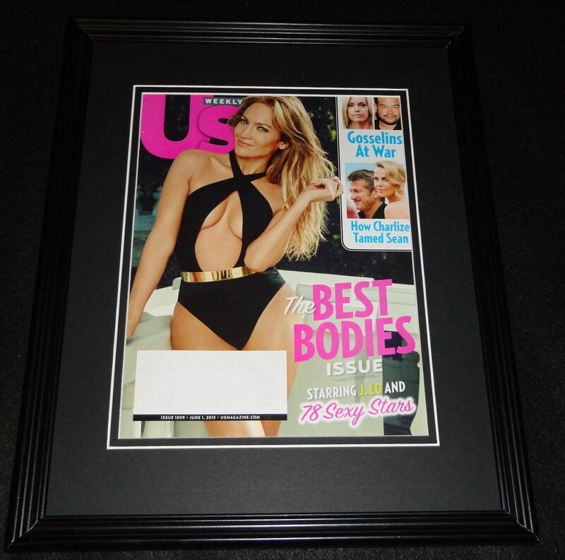 Jennifer Lopez Framed 11x14 ORIGINAL 2015 Us Magazine Best Bodies Cover