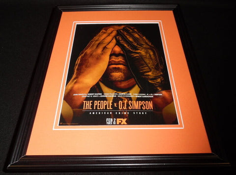 People v OJ Simpson 2016 Framed 11x14 ORIGINAL Advertisement FX Cuba Gooding Jr