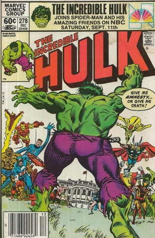 Incredible Hulk #278 ORIGINAL Vintage 1982 Marvel Comics 