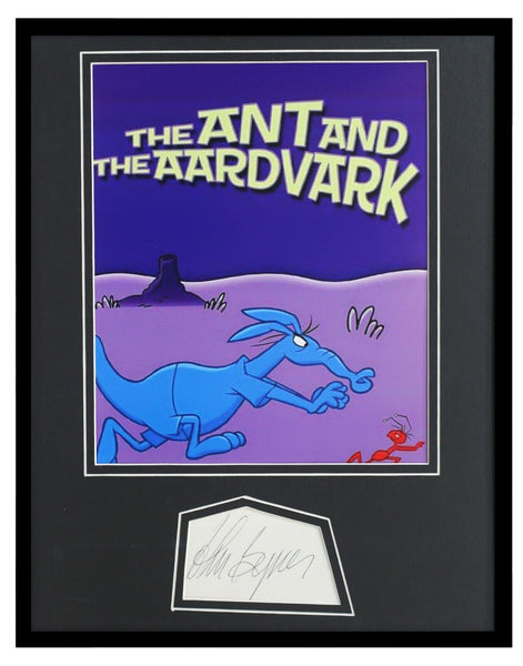 John Byner Signed Framed 11x14 Photo Display Ant and Aardvark JSA  