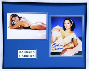 Barbara Carrera Signed Framed 16x20 Photo Display James Bond Girl