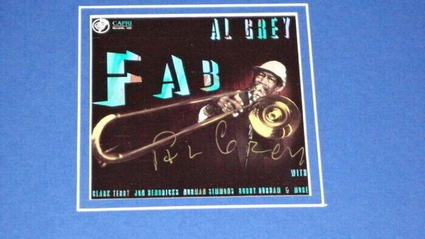 Al Grey Signed Framed 11x14 CD & Photo Display 