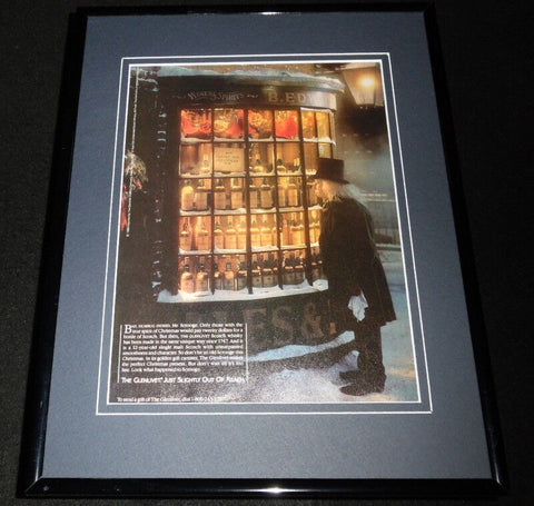 1986 The Glenlivet Scotch / Christmas 11x14 Framed ORIGINAL Advertisement 