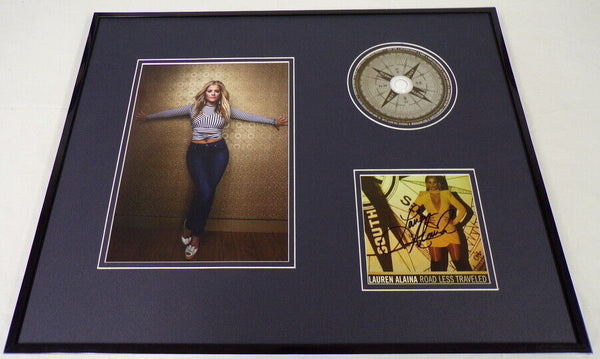 Lauren Alaina Signed Framed 16x20 Road Less Traveled CD & Photo Set