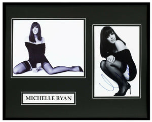 Michelle Ryan Signed Framed 16x20 Stockings Photo Set Bionic Woman