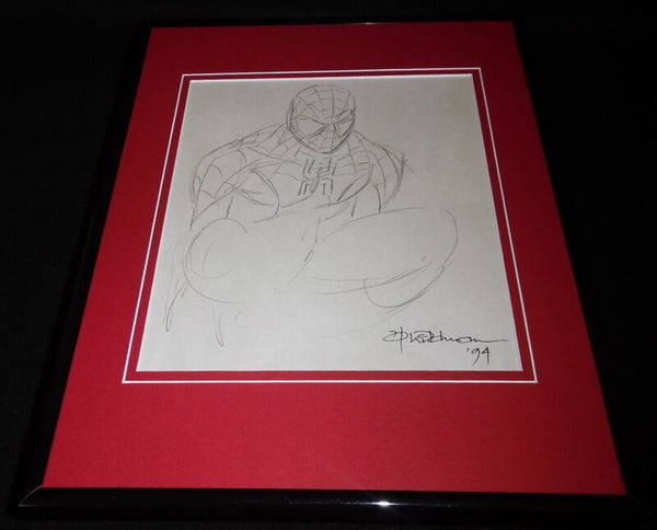 Klaus Jason 1995 Spiderman Framed 11x14 Sketch Display Official Repro