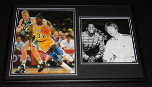 Magic Johnson & Larry Bird Framed 12x18 Photo Set Celtics Lakers