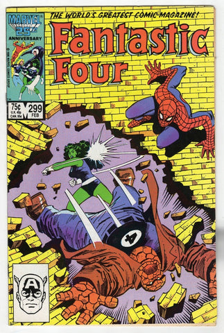 Fantastic Four #299 VINTAGE 1987 Marvel Comics Spider-Man She-Hulk