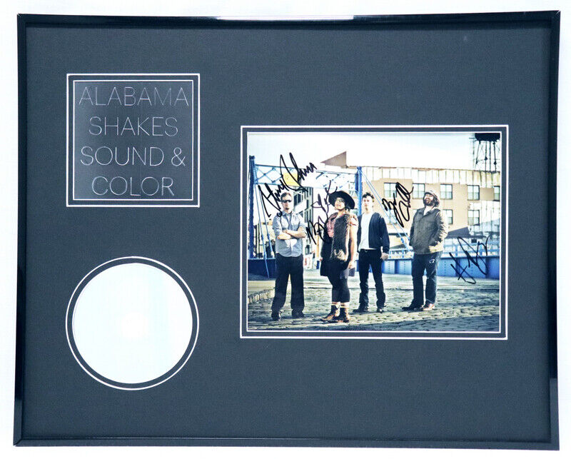 Alabama Shakes Group Signed Framed Sound & Color CD & Photo Display 